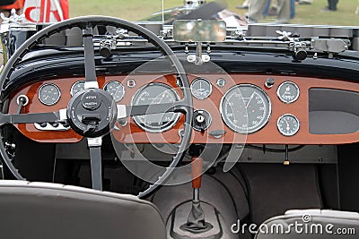 Antique aston martin gauges Editorial Stock Photo