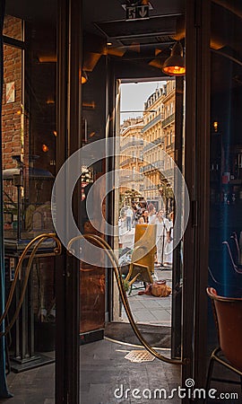 Antique bar inside view Toulouse choir Editorial Stock Photo