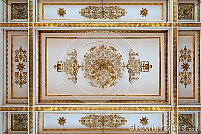 Antique and baroque ceiling Stock Photo