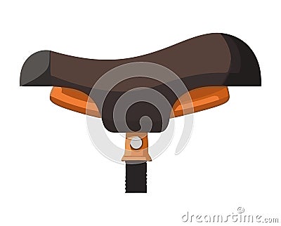 antique bicycle seat Vector Illustration