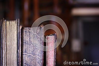 Antique books Stock Photo