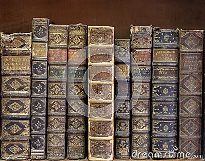 Antique books Stock Photo