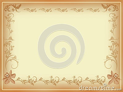 Antique Border or Note Card Stock Photo