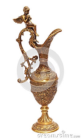 Antique bronze vase Stock Photo