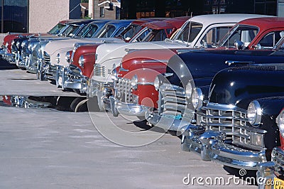 Antique cars in Hollywood, California Editorial Stock Photo