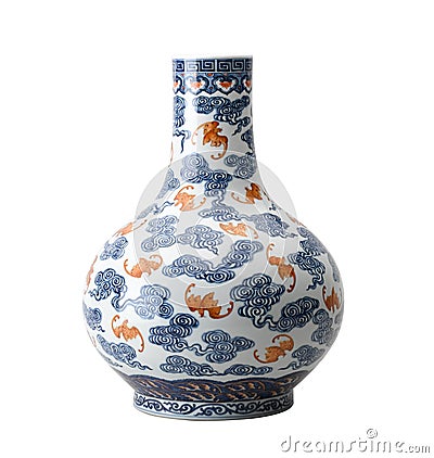 Antique ceramic vase Stock Photo