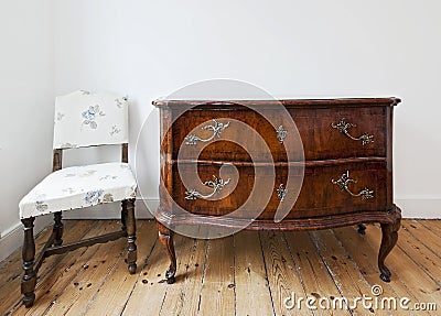 Antique chest of drawers Stock Photo