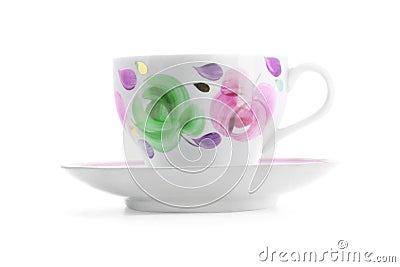 An antique china cup Stock Photo