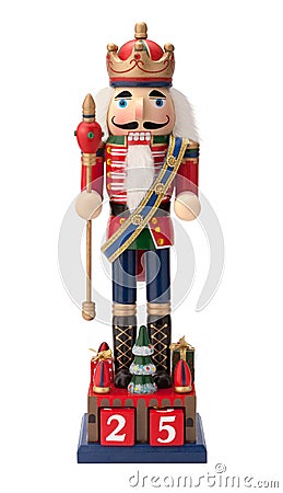 Antique Christmas Nutcracker Monarch Stock Photo