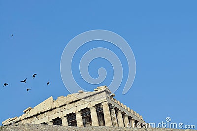 Antique City Symbols Landmarks Buildings Temple 2010 Athens Greece Editorial Stock Photo