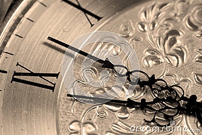 Antique Clock Face Stock Photo