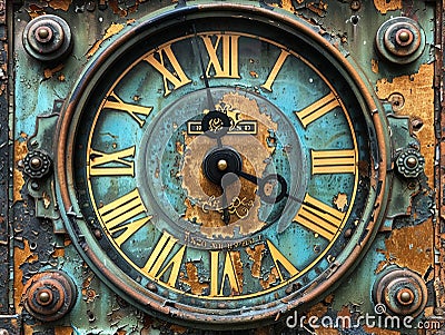 Antique clock face Stock Photo