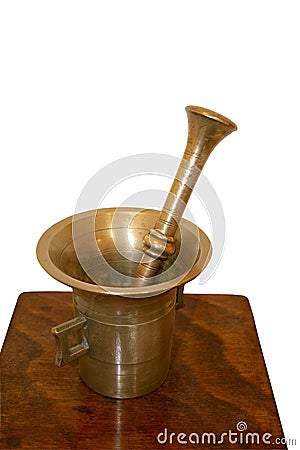 Antique coffee-grinder. Stock Photo