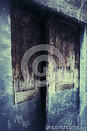 Antique Door as background Stock Photo