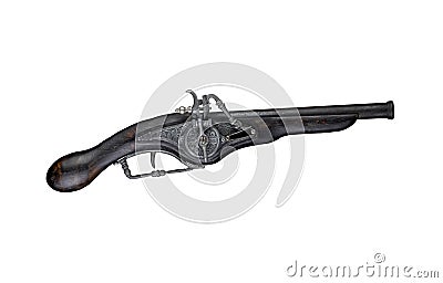 An antique dueling pistol Stock Photo