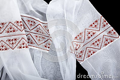 Antique embroidered women's blouses Stock Photo