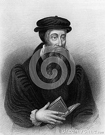 Portrait of a Sixteenth Century Scottish Theologian Stock Photo