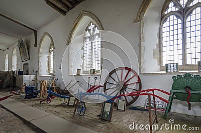 Antique Farming Equipment Editorial Stock Photo