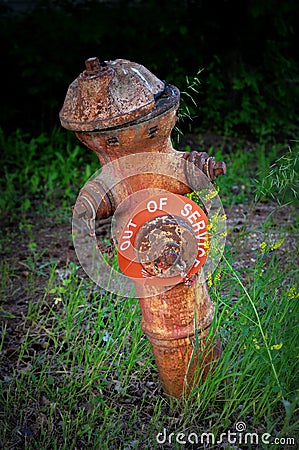 Antique Fire Hydrant Stock Photo