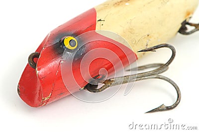 Antique fishing lure Stock Photo