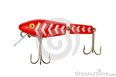 Antique Fishing Lure Stock Photo