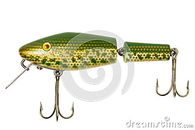 Antique Fishing Lure Stock Photo