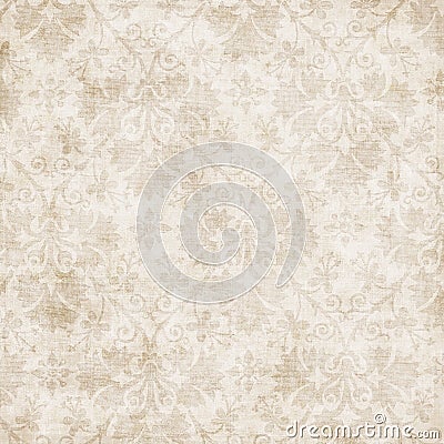 Antique Floral Background Stock Photo