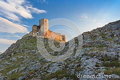 Antique fortress ruins. Enisala Stock Photo