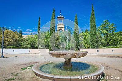 Antique fountain Stock Photo