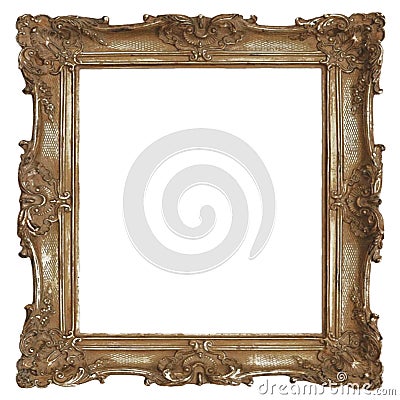 Antique frames isolated on picture Stock Photo