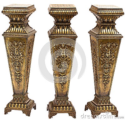 Antique french decorated stand Stock Photo