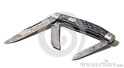 Antique German Penknife Stock Photo