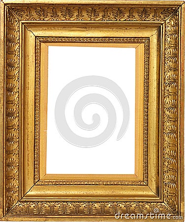 Antique Gold Frame Victorian Stock Photo