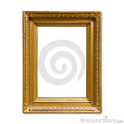 antique gold picture frame Stock Photo