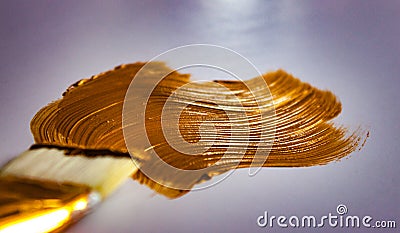 Antique golden stroke Stock Photo