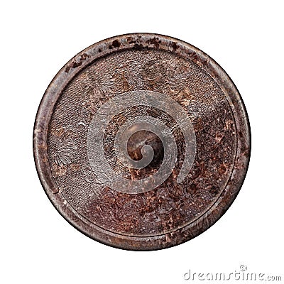 Antique gong disc Stock Photo