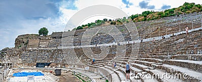 The antique Great Theatre of Ephesus, Turkey Editorial Stock Photo