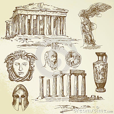 Antique greece Vector Illustration