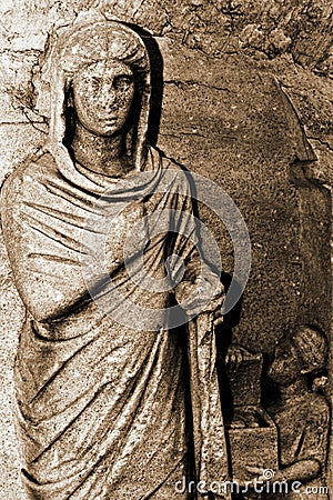 Antique Greek Art Barble Background Stock Photo