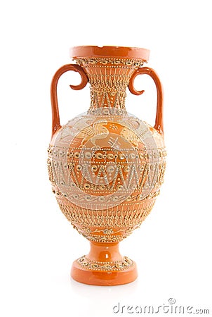 Antique Greek vase Stock Photo
