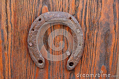 Antique horseshoe Stock Photo