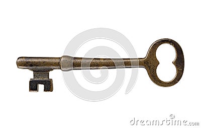 Antique Key. Stock Photo