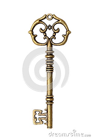 Antique key Stock Photo