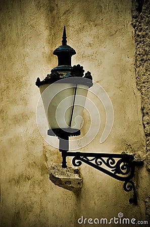 Antique lantern Stock Photo
