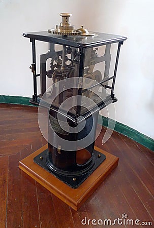 Antique Lantern Asia lighthouse Macau Light House Interior Catholic Church Chapel of Our Lady of Guia Fortress Macao China Editorial Stock Photo