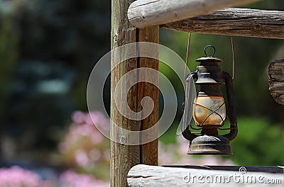 An antique lantern. Stock Photo