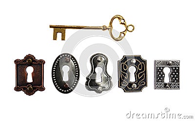 Antique locks Stock Photo