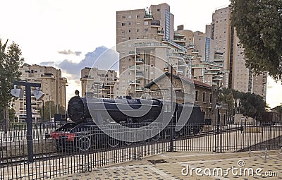 Turkish Train Museum in Beer Sheva Stock Photo