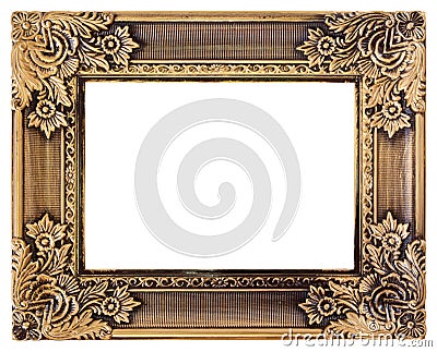 Love gold frame Stock Photo