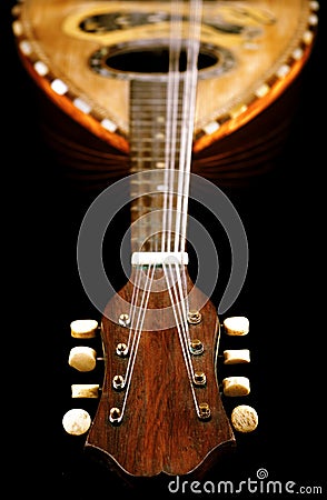 Antique Mandolin Stock Photo